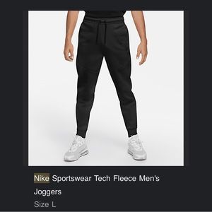 Nike Black Tech Fleece Joggers